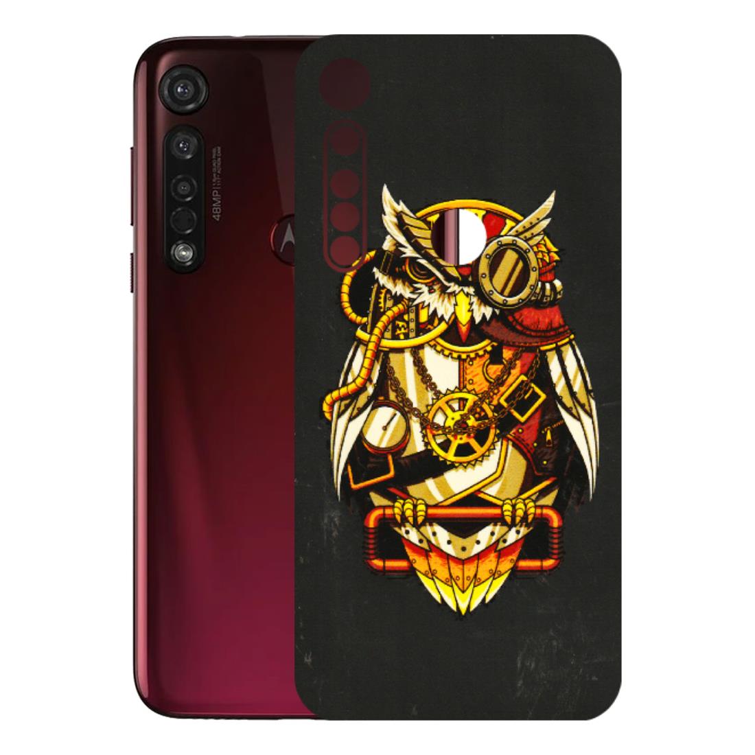 Motorola Phone Skins (All Models) - Classy Smart Owl - 3D Embossed Finish (L-144) Motorola Moto G8 Plus