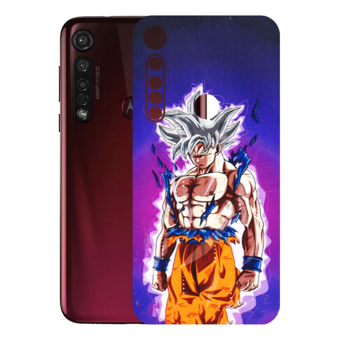 Motorola Phone Skins (All Models) - Goku Purple Anime - 3D Embossed Finish (L-147) Motorola Moto G8 Plus