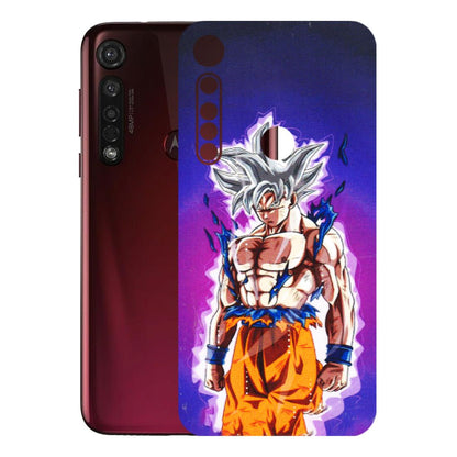 Motorola Phone Skins (All Models) - Goku Purple Anime - 3D Embossed Finish (L-147) Motorola Moto G8 Plus