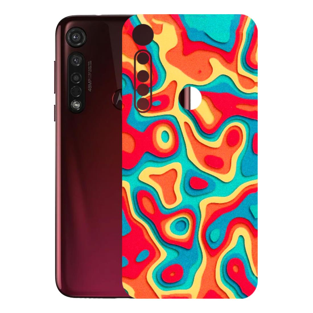 Motorola Phone Skins (All Models) - Abstract Swirl - 3D Embossed Finish (L-150) Motorola Moto G8 Plus