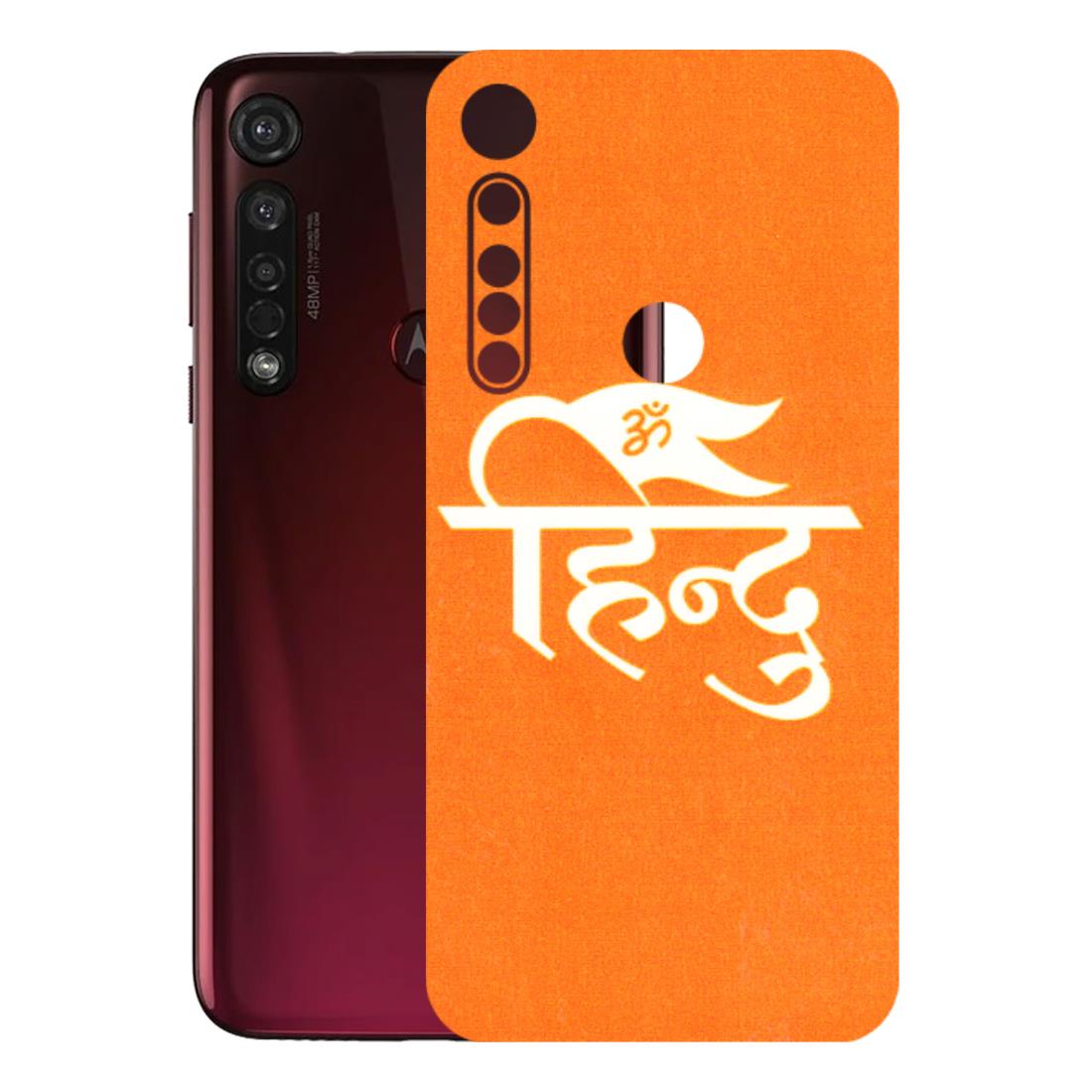 Motorola Phone Skins (All Models) - Hindu Kesari - 3D Embossed Finish (L-154) Motorola Moto G8 Plus