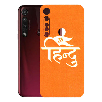 Motorola Phone Skins (All Models) - Hindu Kesari - 3D Embossed Finish (L-154) Motorola Moto G8 Plus