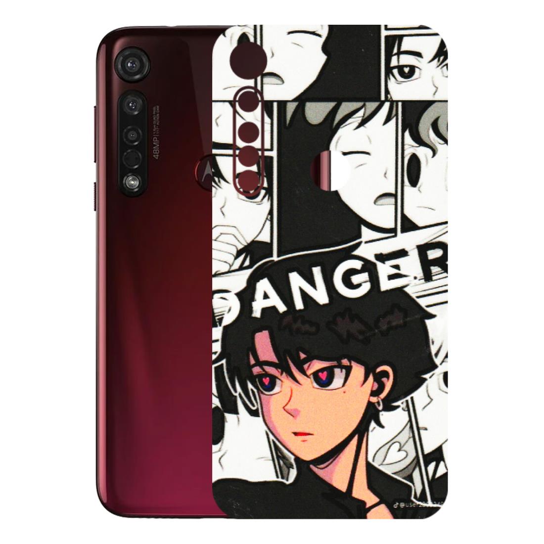 Motorola Phone Skins (All Models) - Danger Anime - 3D Embossed Finish (L-155) Motorola Moto G8 Plus