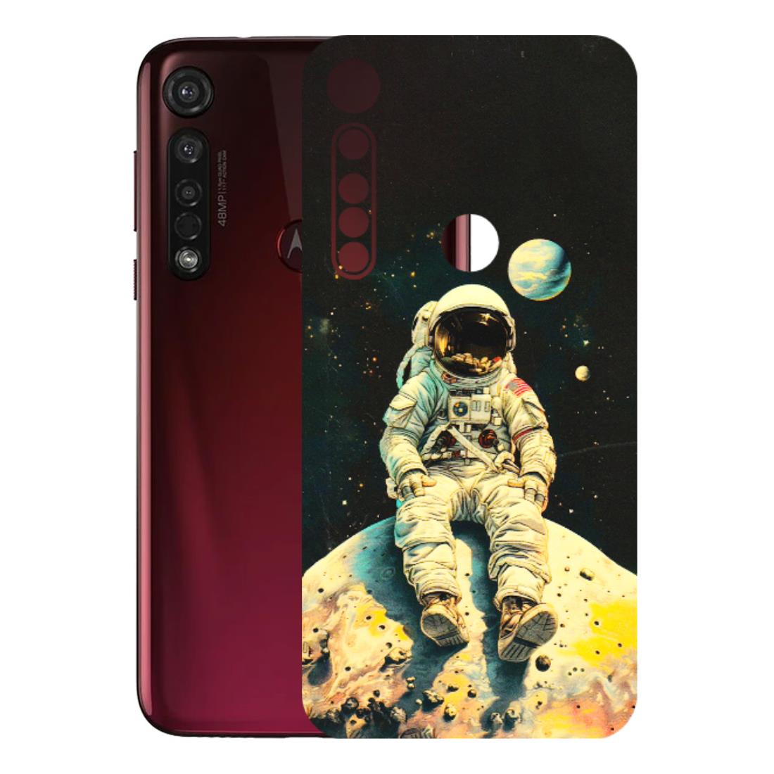 Motorola Phone Skins (All Models) - Astronaut in Space - 3D Embossed Finish (L-16) Motorola Moto G8 Plus