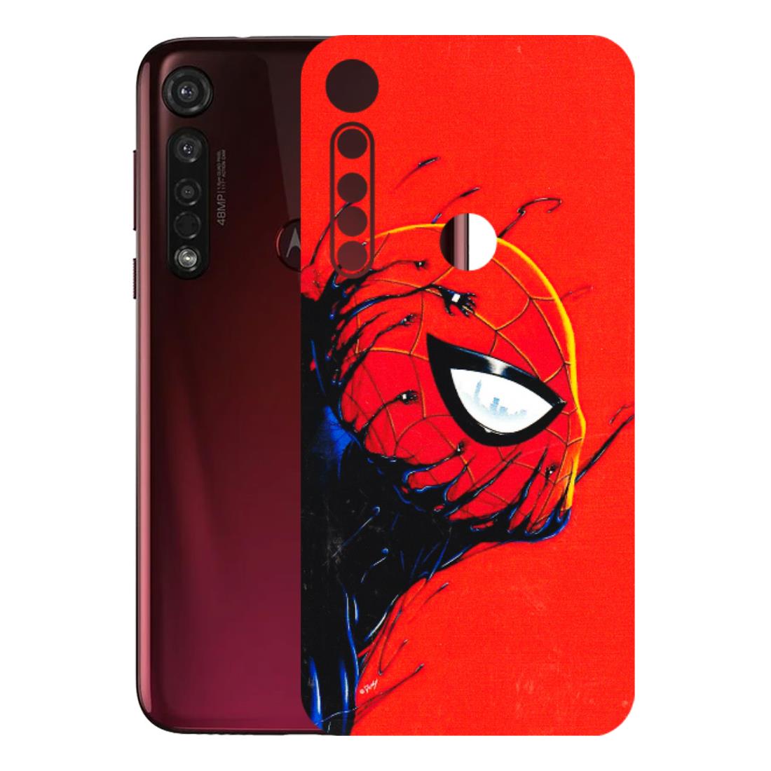 Motorola Phone Skins (All Models) - Spiderman Face Venom - 3D Embossed Finish (L-165) Motorola Moto G8 Plus
