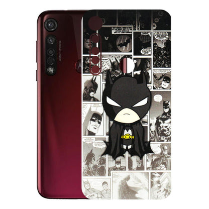 Motorola Phone Skins (All Models) - Toon Batman - 3D Embossed Finish (L-182) Motorola Moto G8 Plus