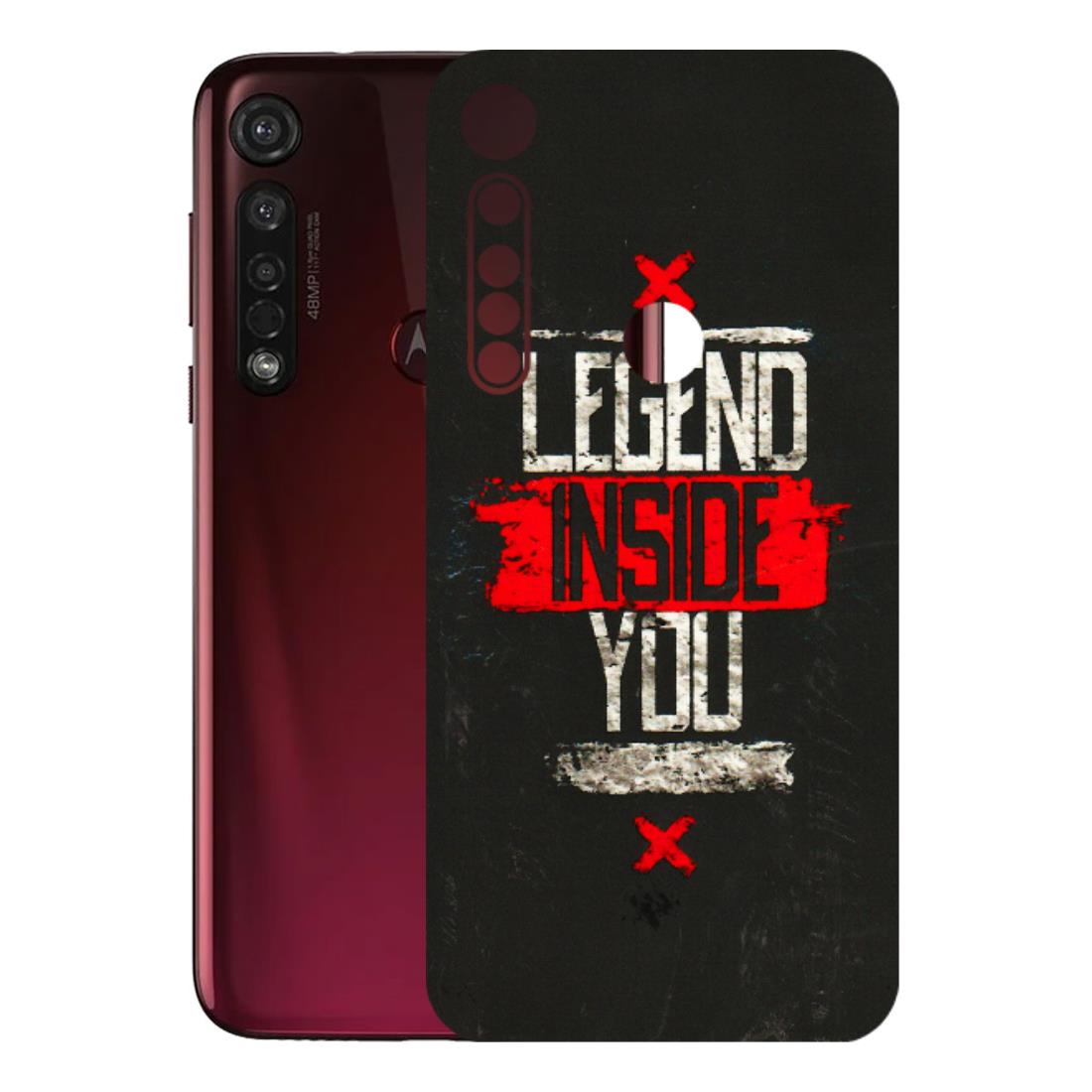 Motorola Phone Skins (All Models) - Legend Inside You - 3D Embossed Finish (L-186) Motorola Moto G8 Plus