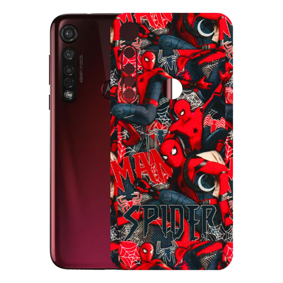 Motorola Phone Skins (All Models) - SpiderMan Cool - 3D Embossed Finish (L-188) Motorola Moto G8 Plus