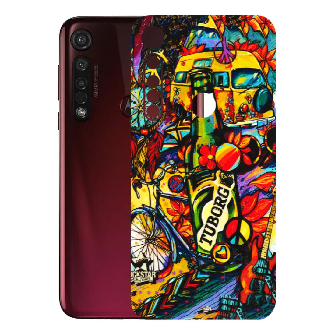 Motorola Phone Skins (All Models) - Cool Beer Bottle - 3D Embossed Finish (L-193) Motorola Moto G8 Plus