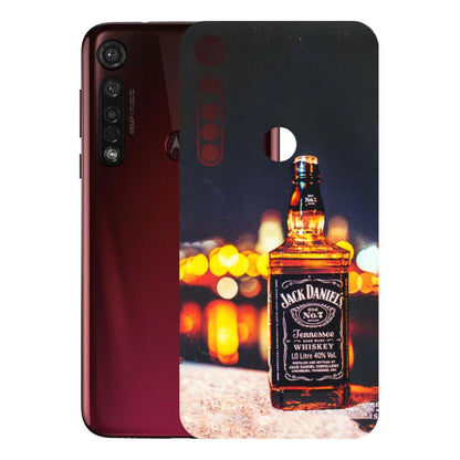 Motorola Phone Skins (All Models) - JD Whiskey Bottle - 3D Embossed Finish (L-20) Motorola Moto G8 Plus