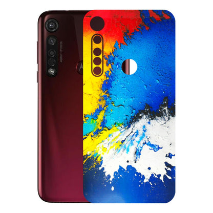 Motorola Phone Skins (All Models) - Acrylic Paint Spill - 3D Embossed Finish (L-229) Motorola Moto G8 Plus