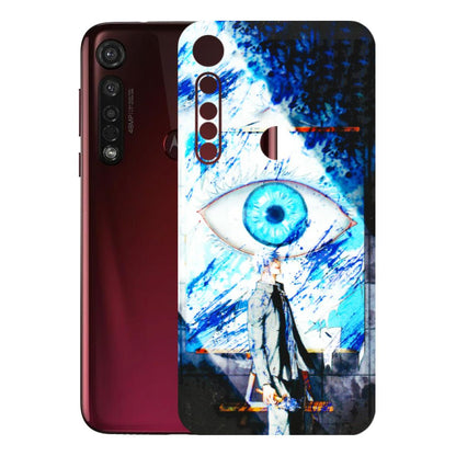 Motorola Phone Skins (All Models) - Gojo Satoru evil eye - 3D Embossed Finish (L-239) Motorola Moto G8 Plus