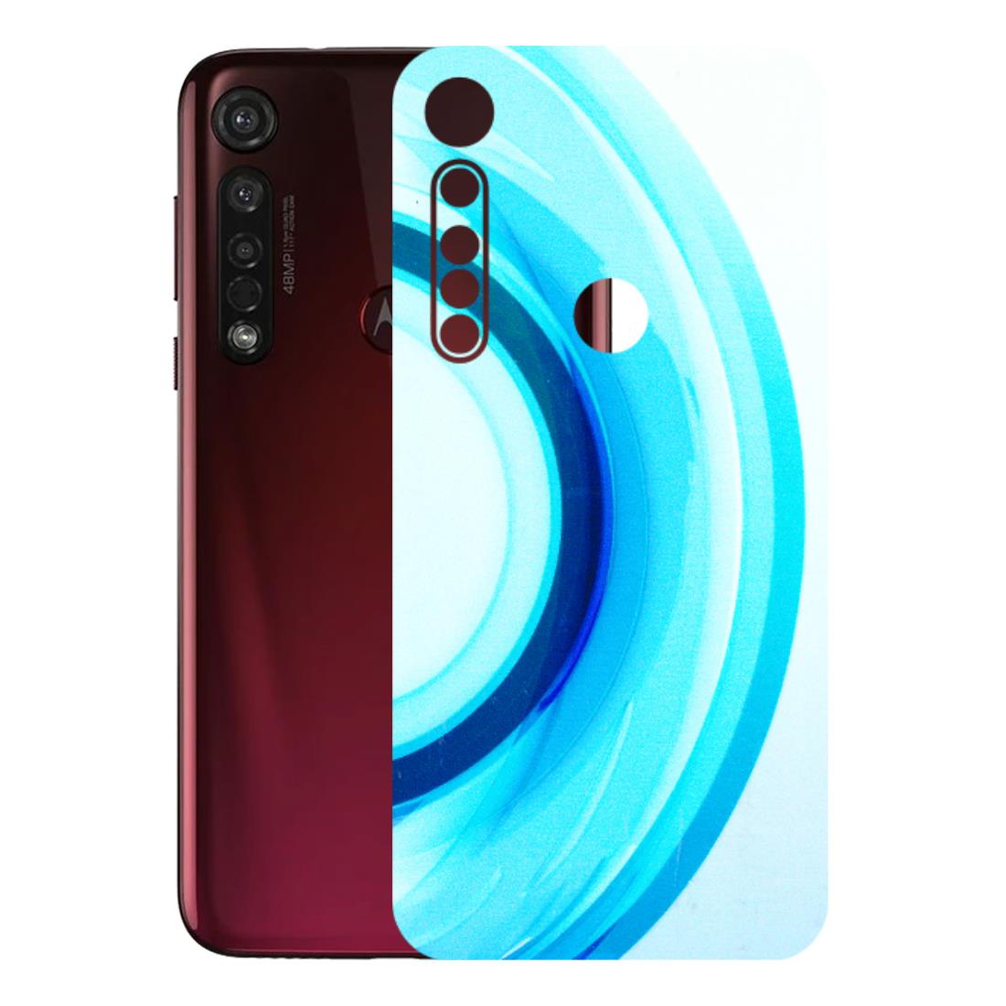 Motorola Phone Skins (All Models) - The Blue Curve - 3D Embossed Finish (L-244) Motorola Moto G8 Plus