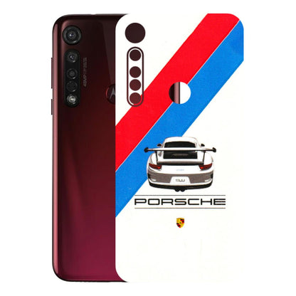 Motorola Phone Skins (All Models) - Porche Car Sober Logo - 3D Embossed Finish (L-248) Motorola Moto G8 Plus