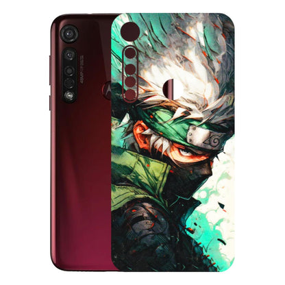 Motorola Phone Skins (All Models) - Kakashi Side Profile - 3D Embossed Finish (L-249) Motorola Moto G8 Plus