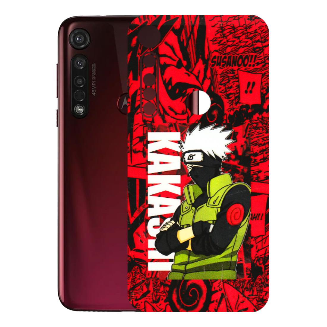 Motorola Phone Skins (All Models) - Kakashi Red Anime - 3D Embossed Finish (L-251) Motorola Moto G8 Plus