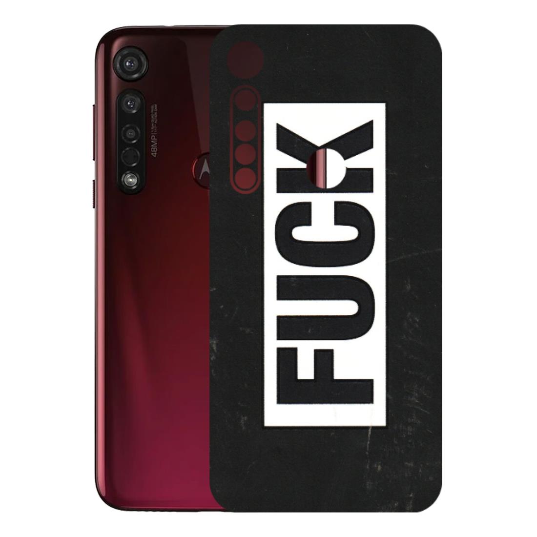Motorola Phone Skins (All Models) - The F Word - 3D Embossed Finish (L-255) Motorola Moto G8 Plus