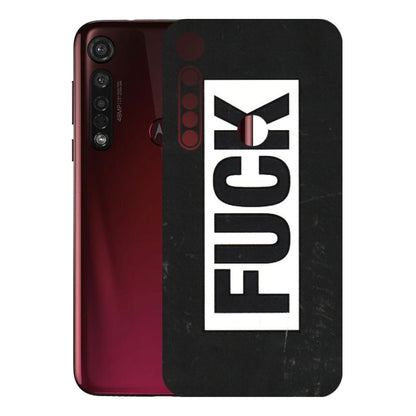 Motorola Phone Skins (All Models) - The F Word - 3D Embossed Finish (L-255) Motorola Moto G8 Plus