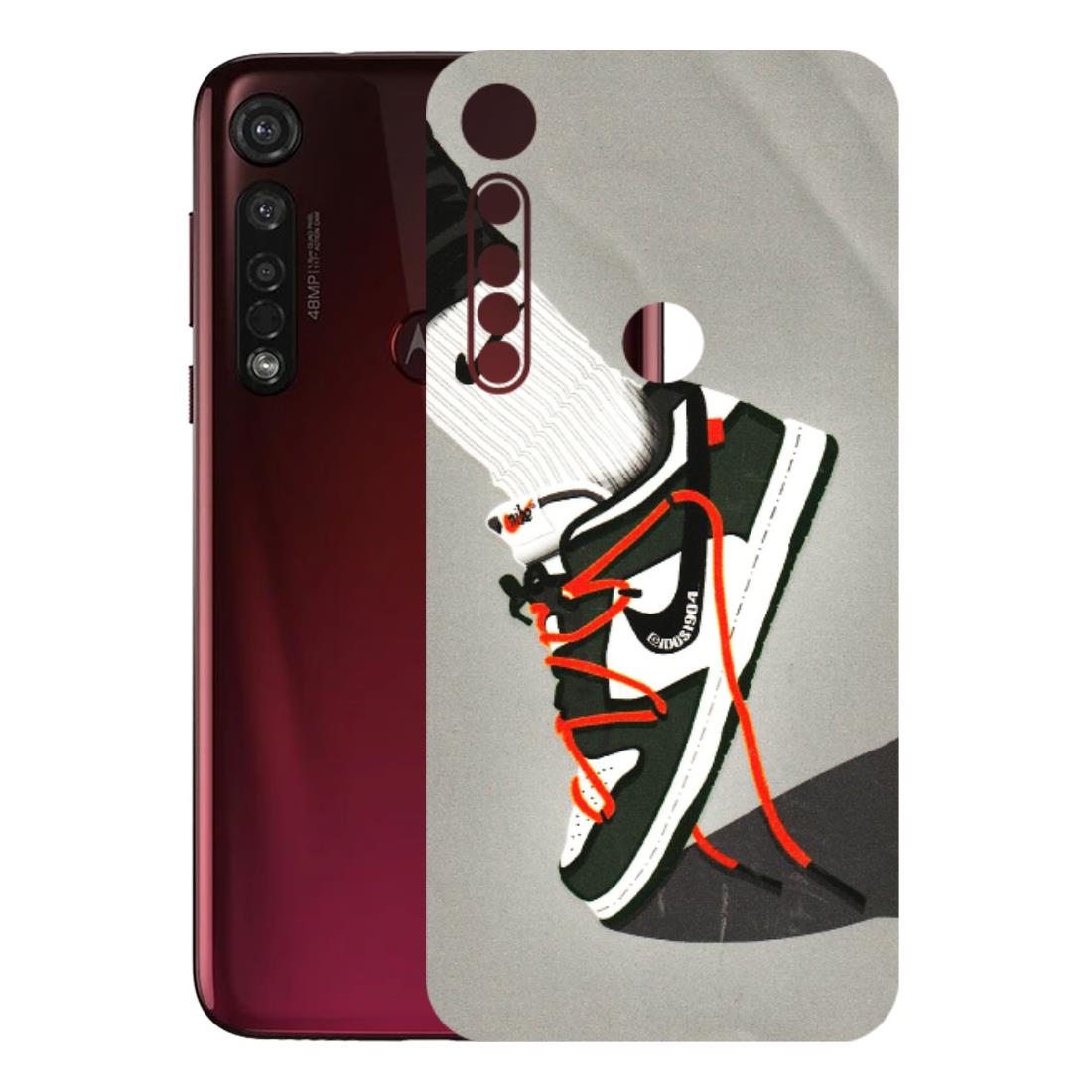 Motorola Phone Skins (All Models) - New Grey Sneaker - 3D Embossed Finish (L-261) Motorola Moto G8 Plus