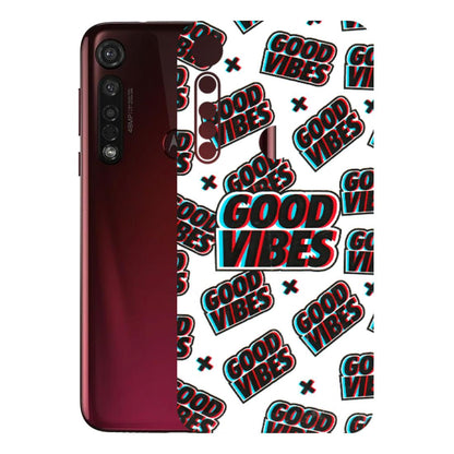 Motorola Phone Skins (All Models) - Good Vibes - 3D Embossed Finish (L-282) Motorola Moto G8 Plus