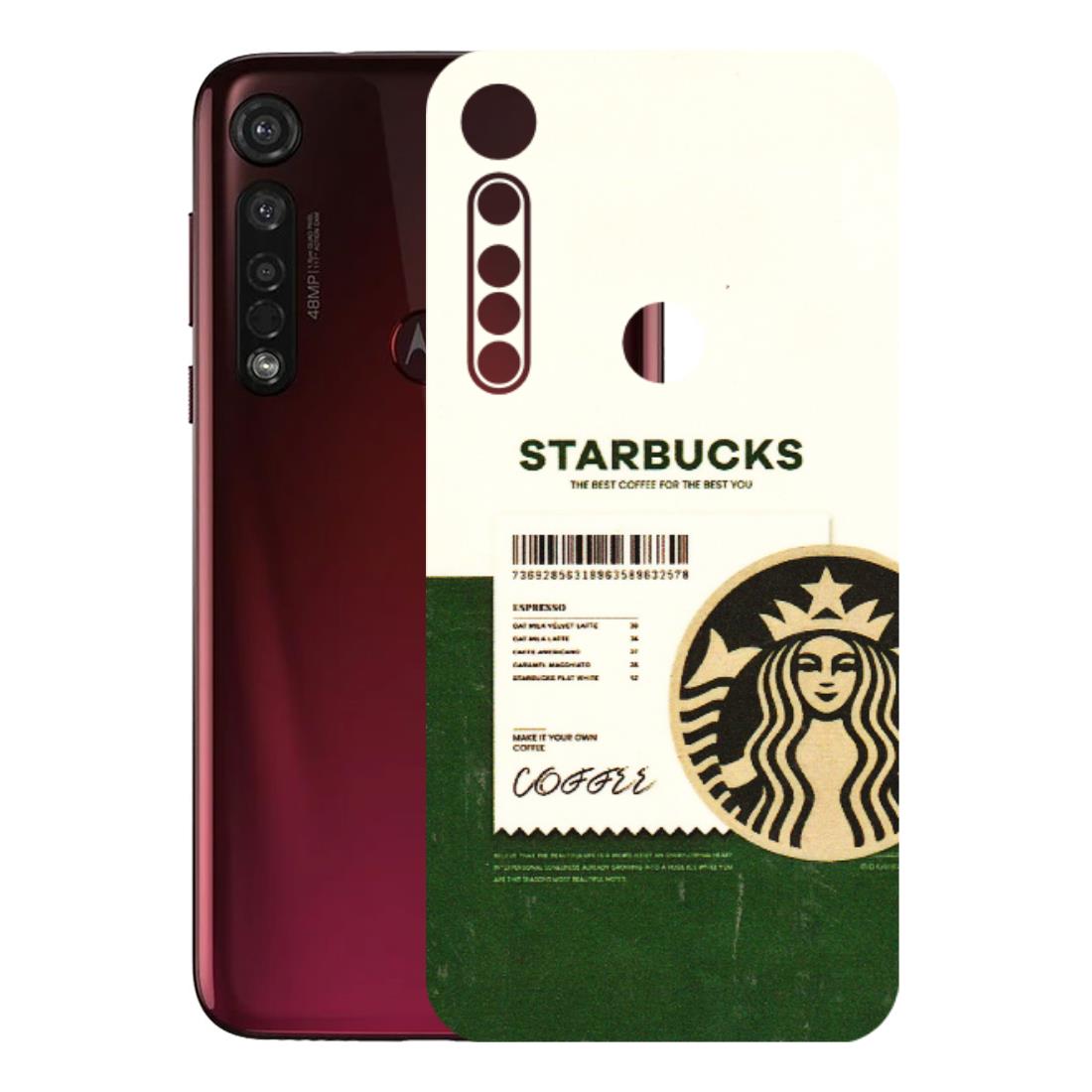 Motorola Phone Skins (All Models) - Starbucks Barcode - 3D Embossed Finish (L-308) Motorola Moto G8 Plus