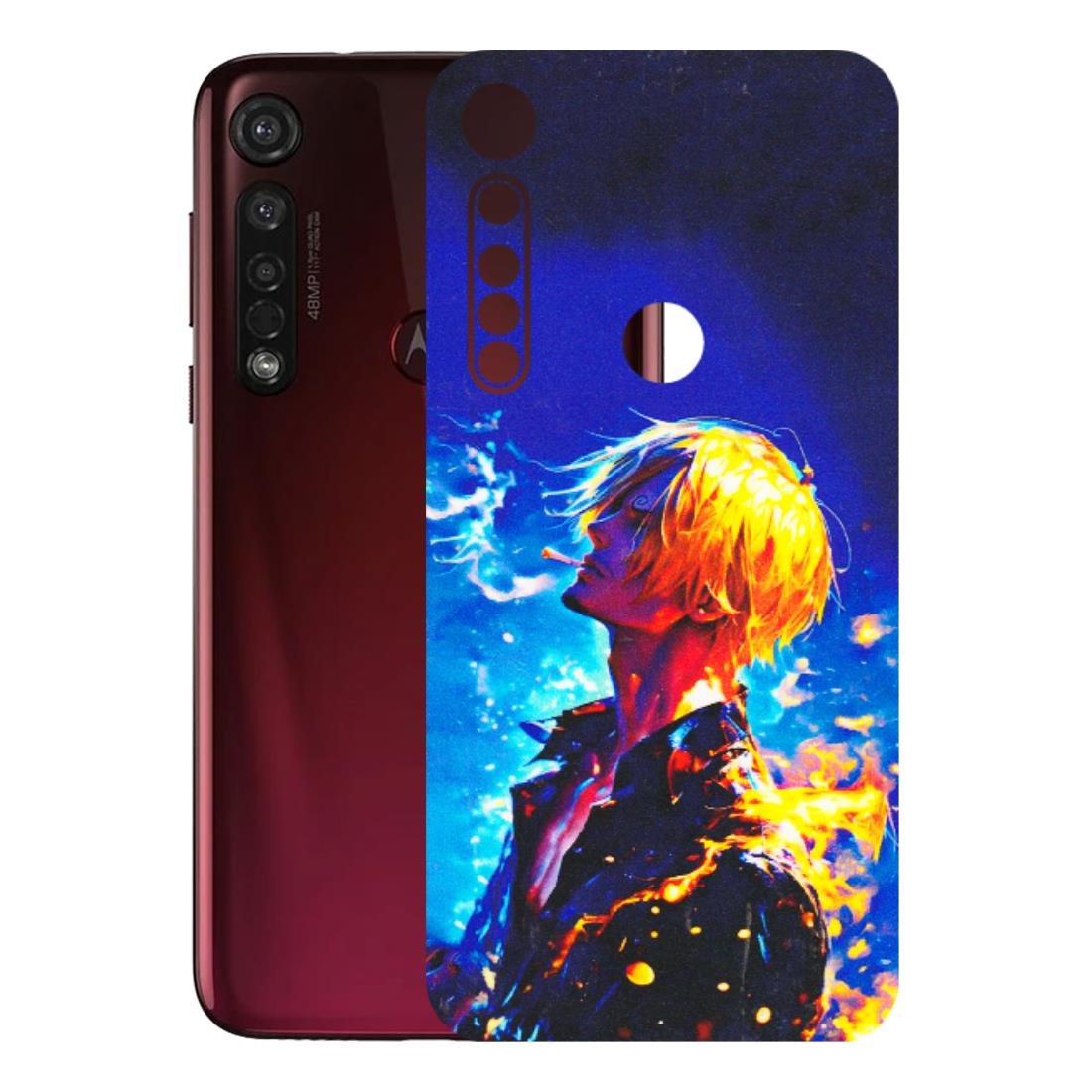 Motorola Phone Skins (All Models) - Sanji Vinsmoke One Piece - 3D Embossed Finish (L-319) Motorola Moto G8 Plus