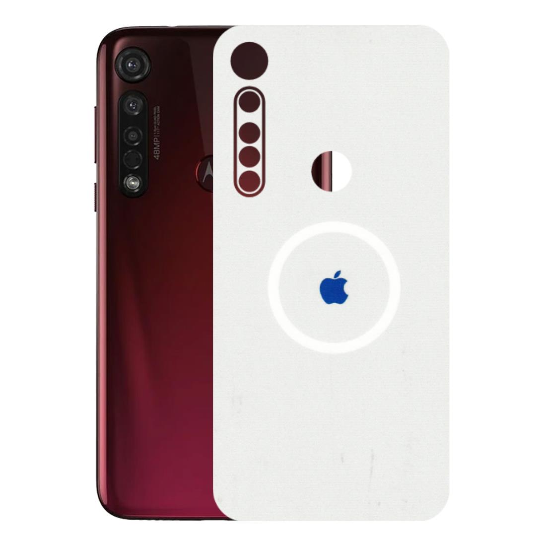 Motorola Phone Skins (All Models) - iPhone Magsafe Logo - 3D Embossed Finish (L-320) Motorola Moto G8 Plus