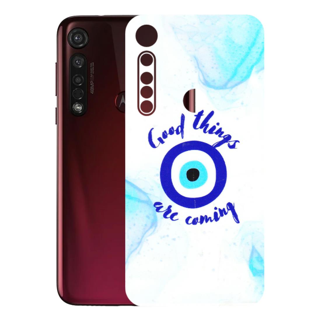 Motorola Phone Skins (All Models) - Evil Eye Good Things Are Coming - 3D Embossed Finish (L-322) Motorola Moto G8 Plus