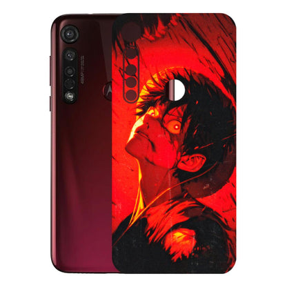 Motorola Phone Skins (All Models) - D.Luffy Power Up One Piece Anime - 3D Embossed Finish (L-326) Motorola Moto G8 Plus