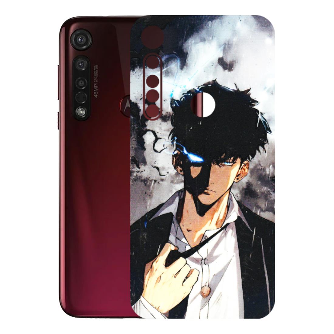 Motorola Phone Skins (All Models) - Sung Jinwoo Manhwa Anime - 3D Embossed Finish (L-328) Motorola Moto G8 Plus