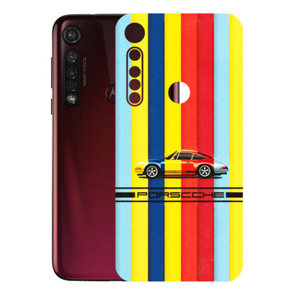 Motorola Phone Skins (All Models) - Multicolour Porche - 3D Embossed Finish (L-39) Motorola Moto G8 Plus