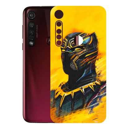 Motorola Phone Skins (All Models) - Yellow Panther - 3D Embossed Finish (L-54) Motorola Moto G8 Plus