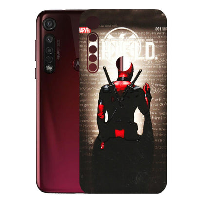 Motorola Phone Skins (All Models) - Deadpool - 3D Embossed Finish (L-56) Motorola Moto G8 Plus