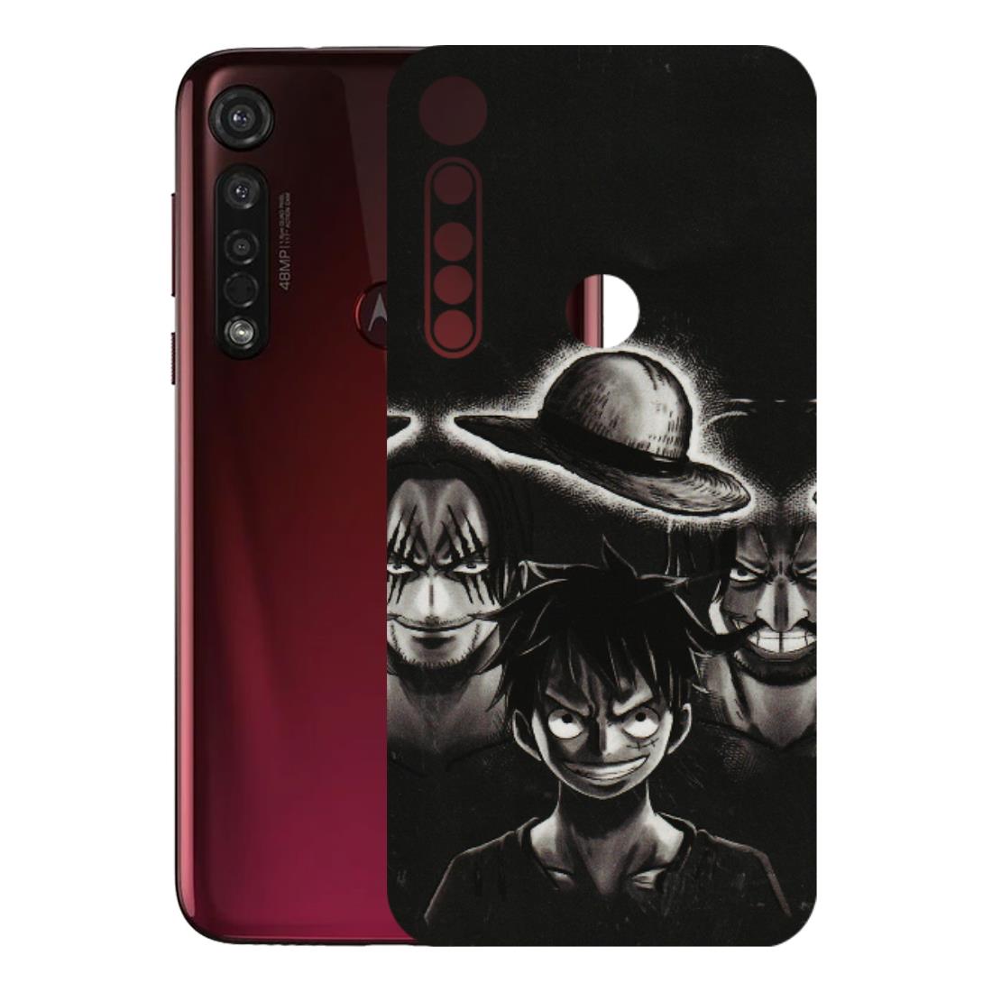 Motorola Phone Skins (All Models) - Black Luffy Hat - 3D Embossed Finish (L-57) Motorola Moto G8 Plus