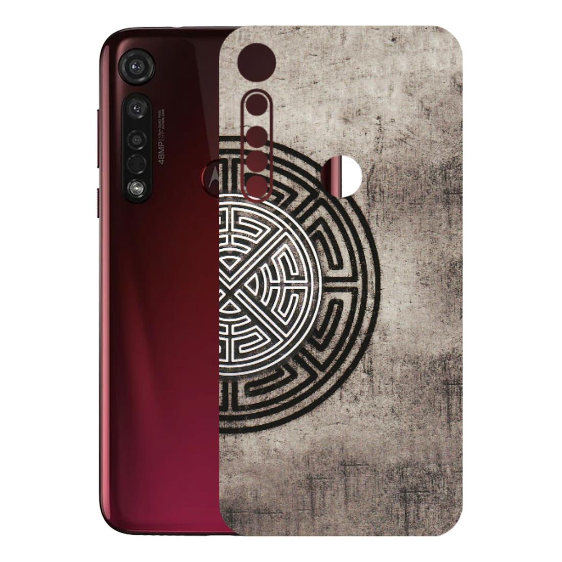 Motorola Phone Skins (All Models) - Mysterious Circular Design - 3D Embossed Finish (L-63) Motorola Moto G8 Plus