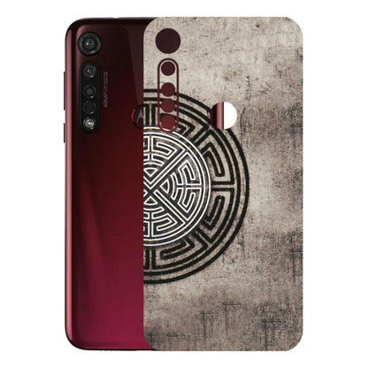 Motorola Phone Skins (All Models) - Mysterious Circular Design - 3D Embossed Finish (L-63) Motorola Moto G8 Plus
