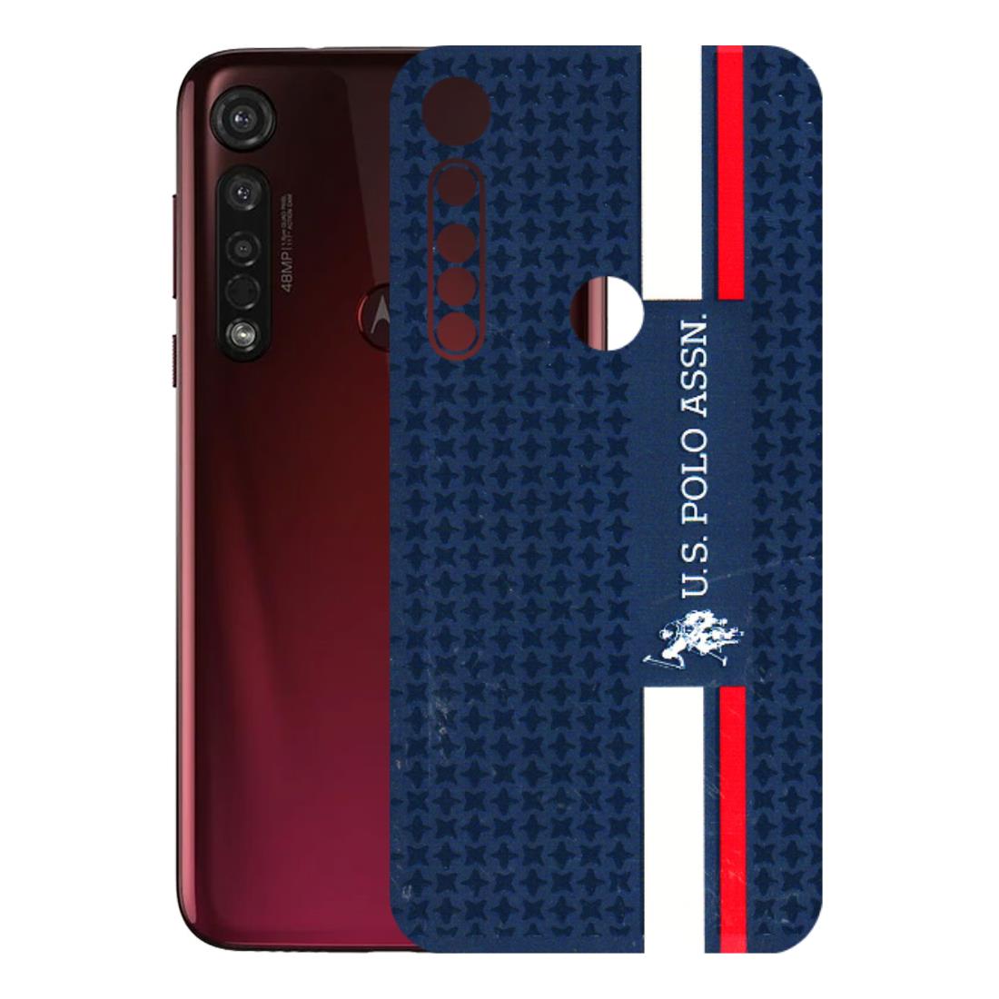 Motorola Phone Skins (All Models) - US POLO Designer Brand - 3D Embossed Finish (L-65) Motorola Moto G8 Plus