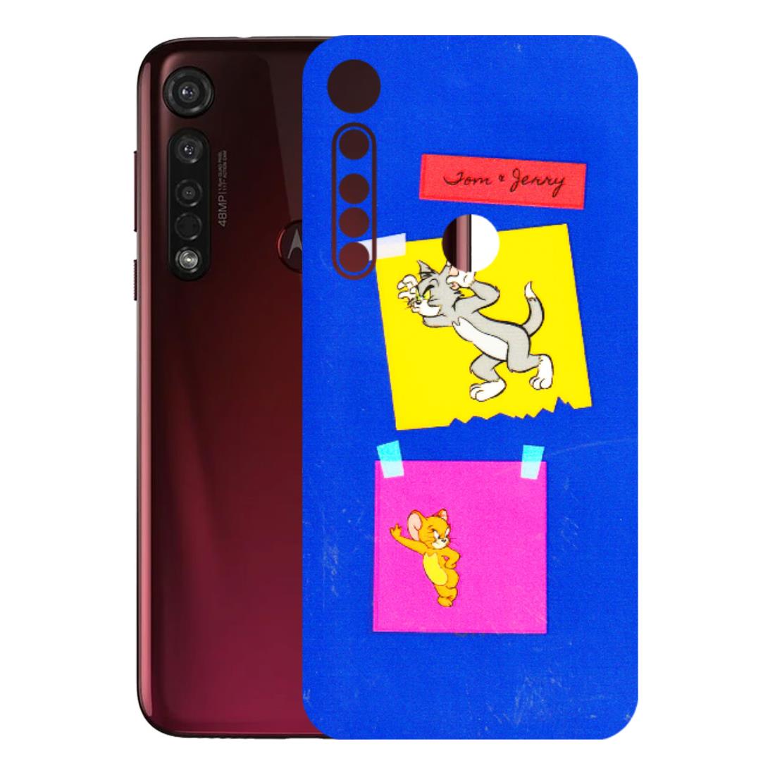 Motorola Phone Skins (All Models) - Tom N Jerry Sticky Notes - 3D Embossed Finish (L-88) Motorola Moto G8 Plus