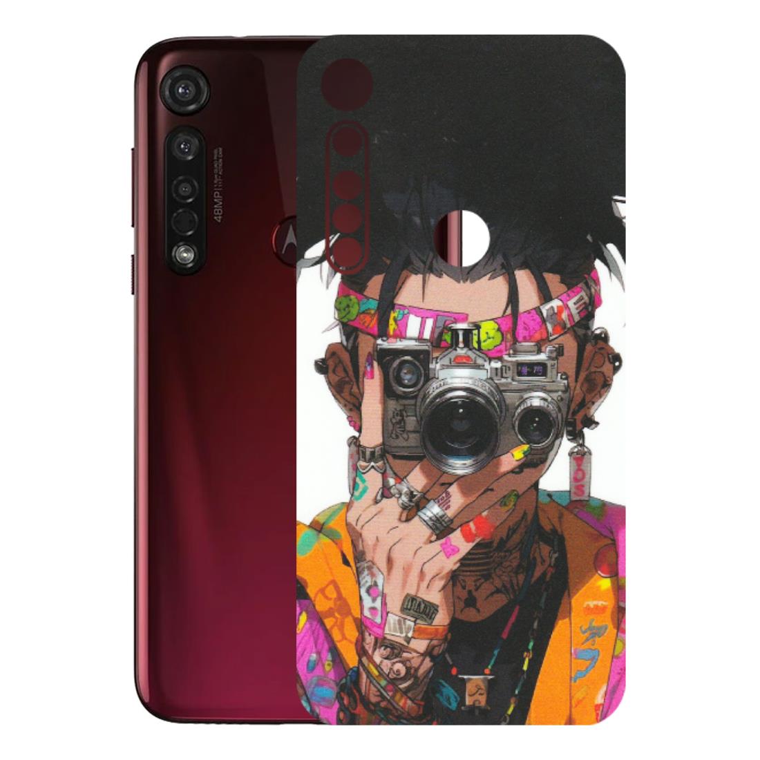 Motorola Phone Skins (All Models) - Camera Lover Girl - Matte Finish (M-09) Motorola Moto G8 Plus