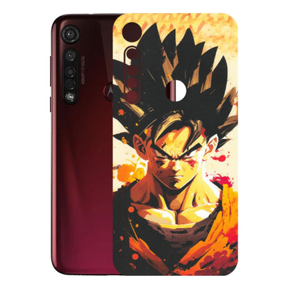 Motorola Phone Skins (All Models) - Angry Goku - Matte Finish (M-12) Motorola Moto G8 Plus