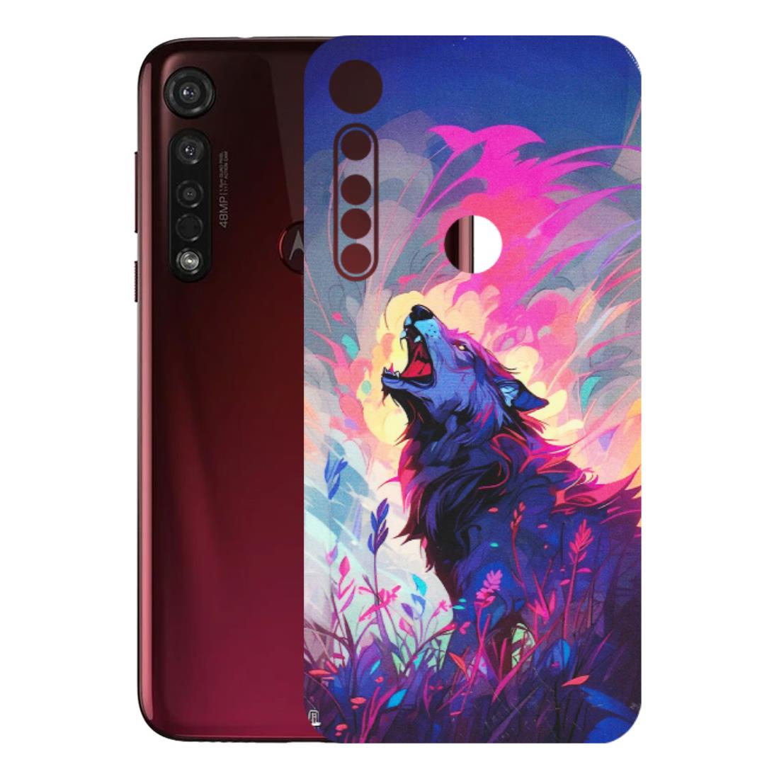 Motorola Phone Skins (All Models) - New Wild Wolf Abstract - Matte Finish (M-125) Motorola Moto G8 Plus