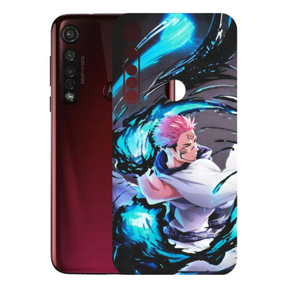 Motorola Phone Skins (All Models) - New Jujutsu Kaisen Grey Blue Anime - Matte Finish (M-127) Motorola Moto G8 Plus