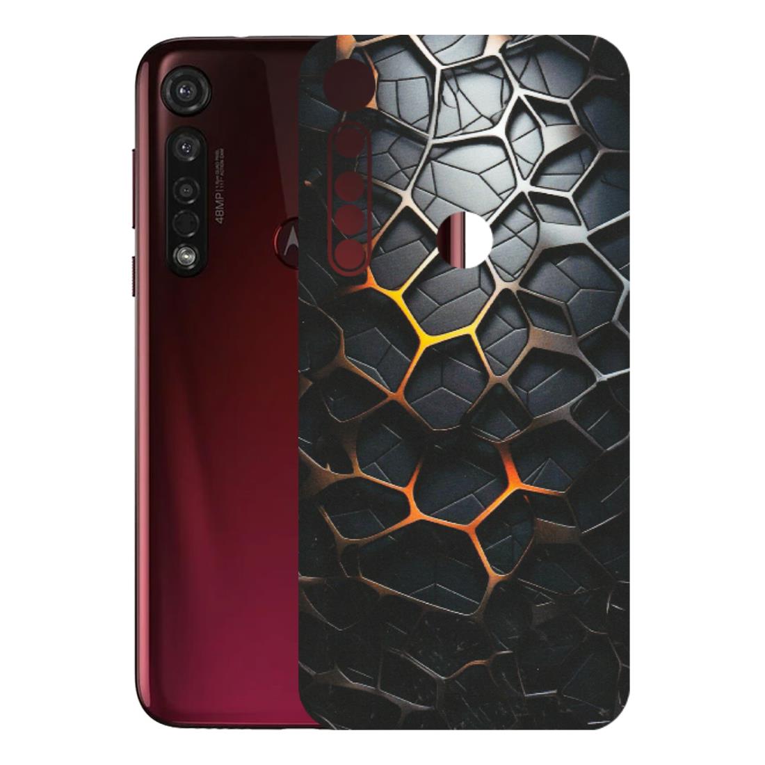 Motorola Phone Skins (All Models) - New Abstract Graphite Tiles - Matte Finish (M-130) Motorola Moto G8 Plus
