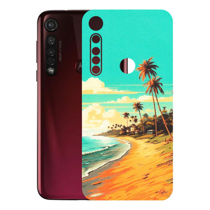 Motorola Phone Skins (All Models) - Miami Beach - Matte Finish (M-136) Motorola Moto G8 Plus