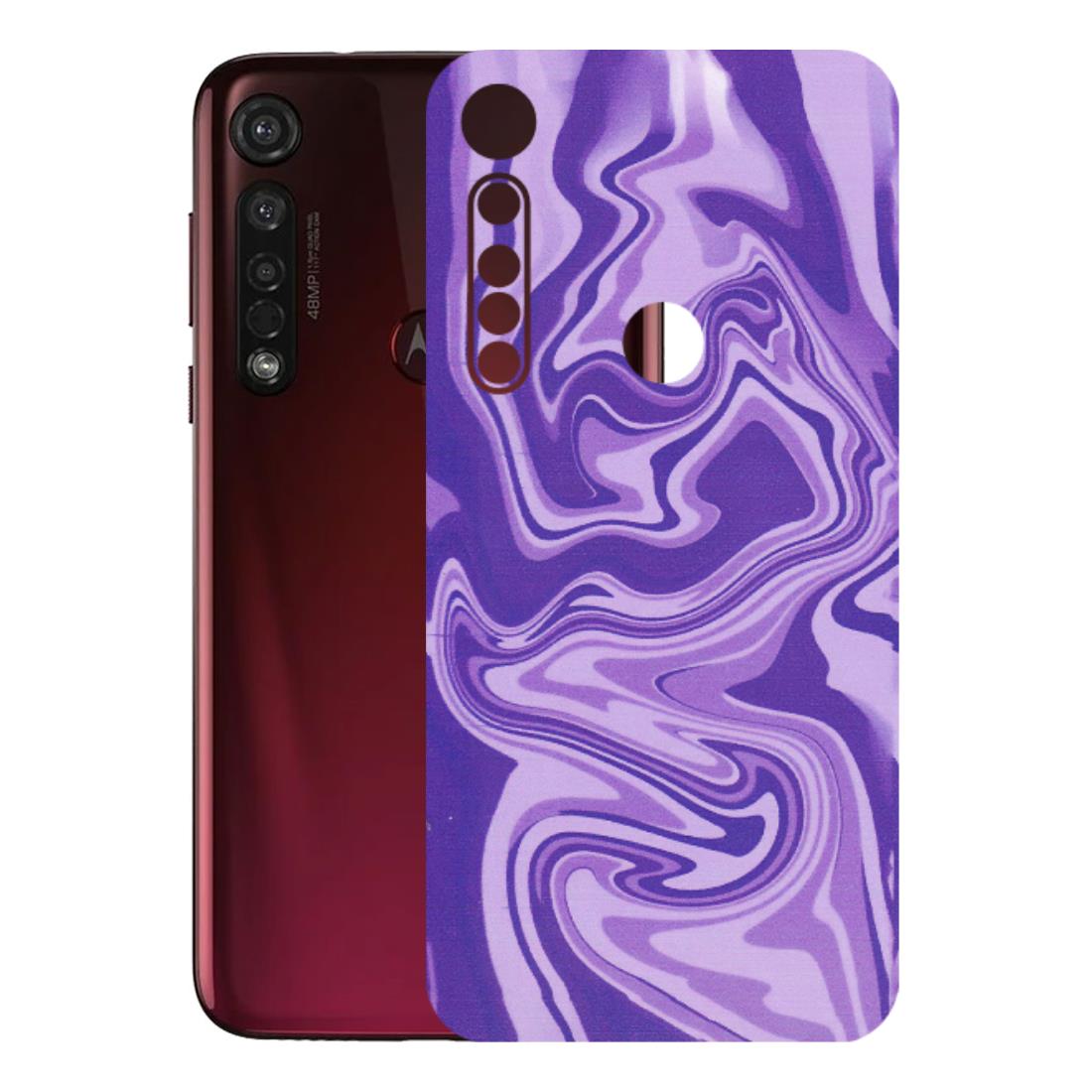 Motorola Phone Skins (All Models) - Hazy Purple Nights - Matte Finish (M-14) Motorola Moto G8 Plus
