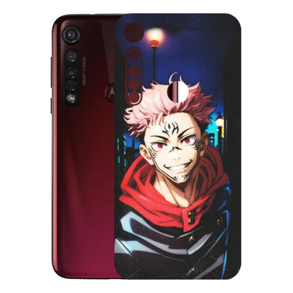 Motorola Phone Skins (All Models) - Yuji Itadori Funny Face Anime - Matte Finish (M-152) Motorola Moto G8 Plus