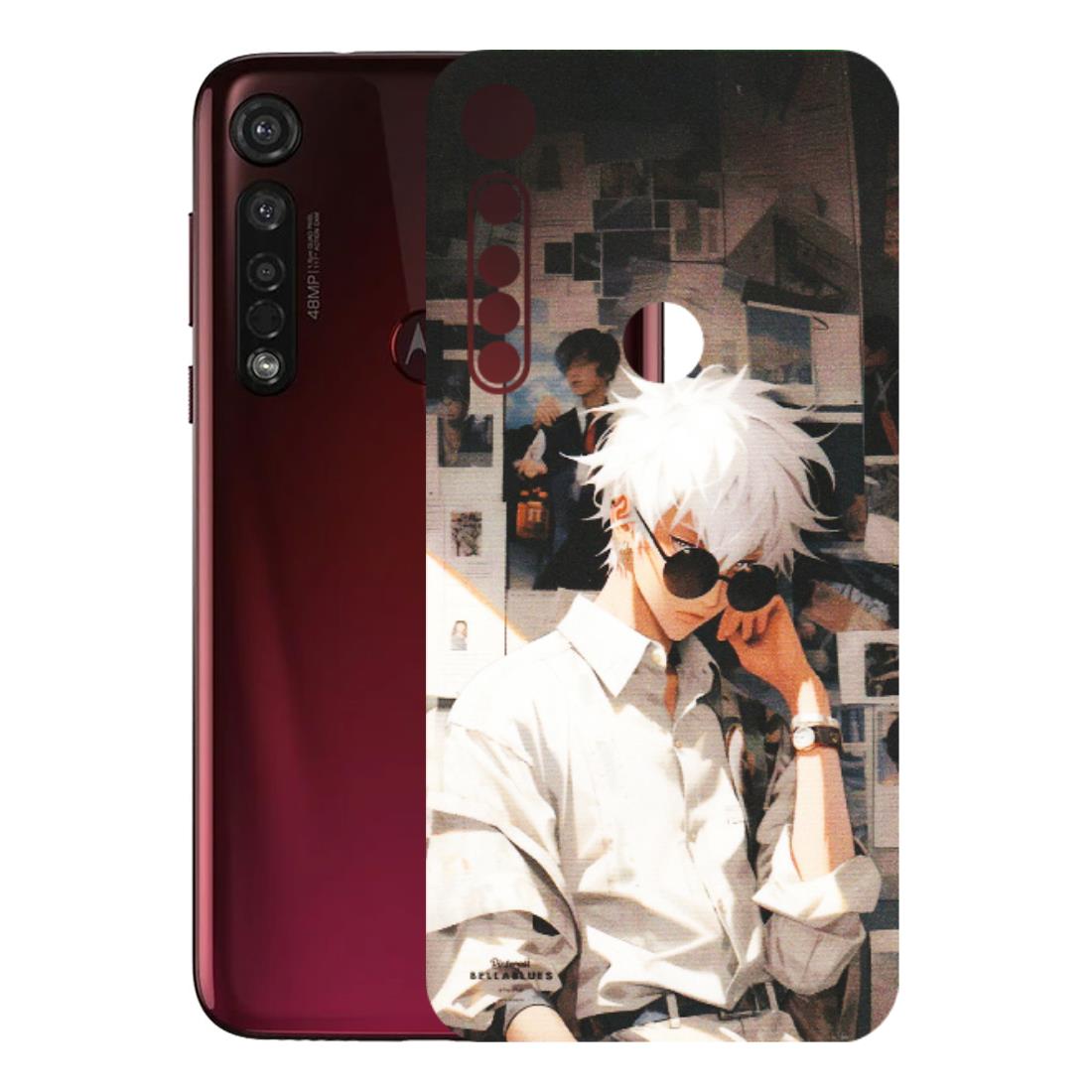 Motorola Phone Skins (All Models) - Gojo Satoru Jujustu Kaisen Anime - Matte Finish (M-156) Motorola Moto G8 Plus
