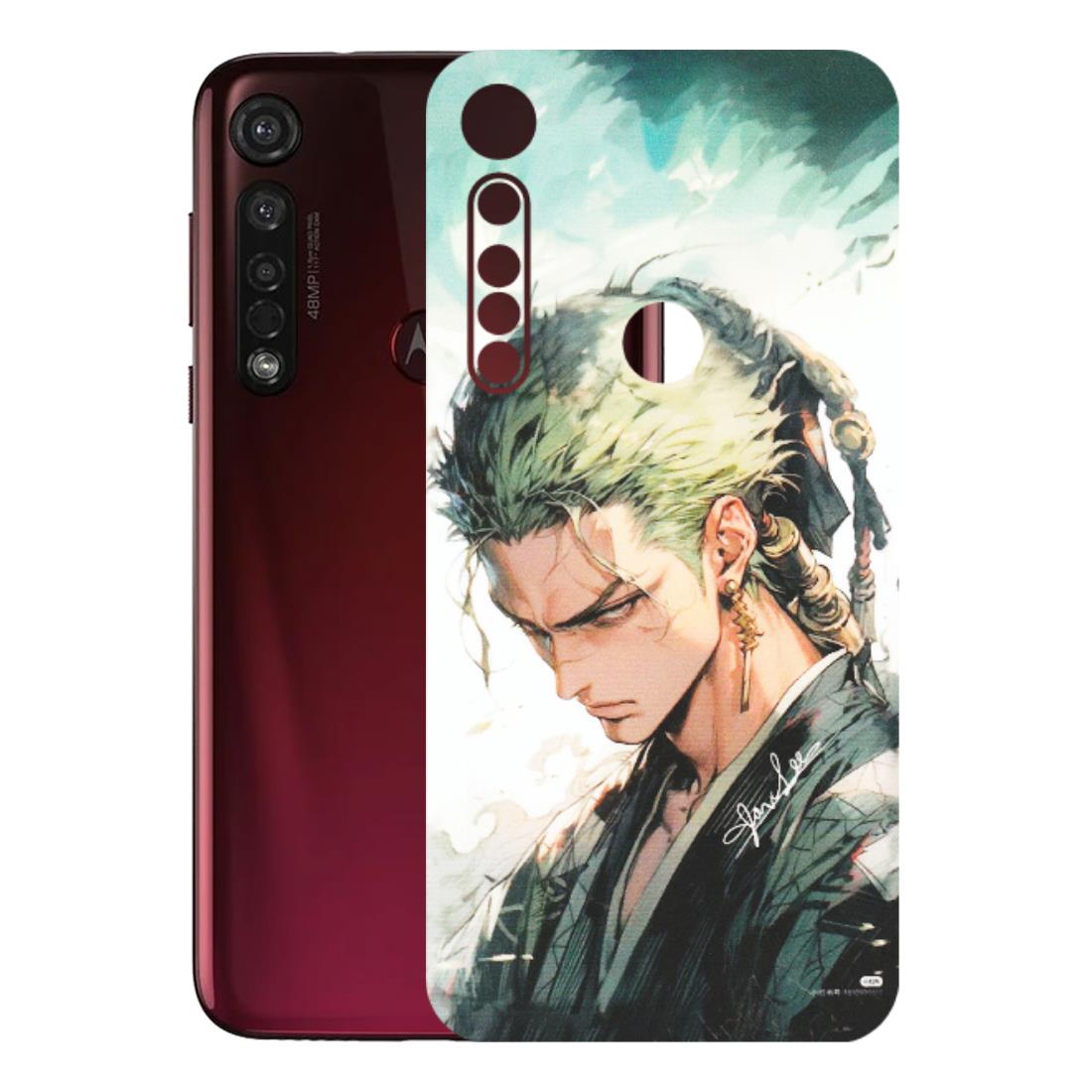 Motorola Phone Skins (All Models) - Pirate Hunter One Piece Anime - Matte Finish (M-157) Motorola Moto G8 Plus