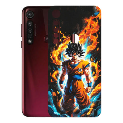 Motorola Phone Skins (All Models) - Goku Transformation Anime - Matte Finish (M-159) Motorola Moto G8 Plus