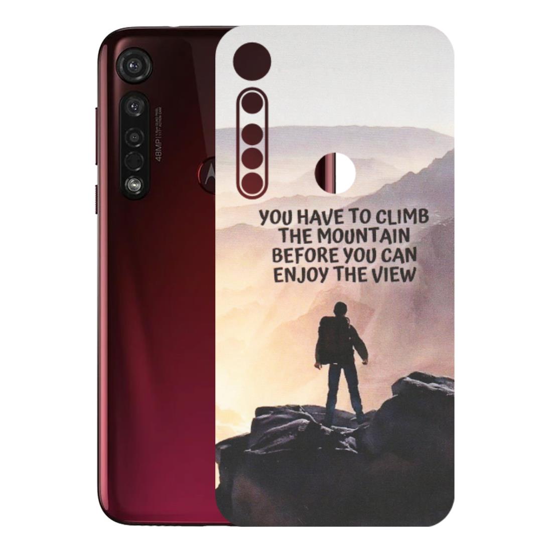 Motorola Phone Skins (All Models) - Motivational Hiking Mountain - Matte Finish (M-28) Motorola Moto G8 Plus
